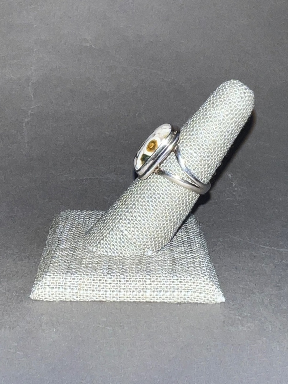 Rectangular Ocean Jasper Ring - Picture 6 of 9